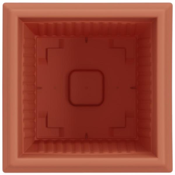 Quadratischer Blumentopf 6 pcs Ziegelrot 43 x 43 x 33,5 cm