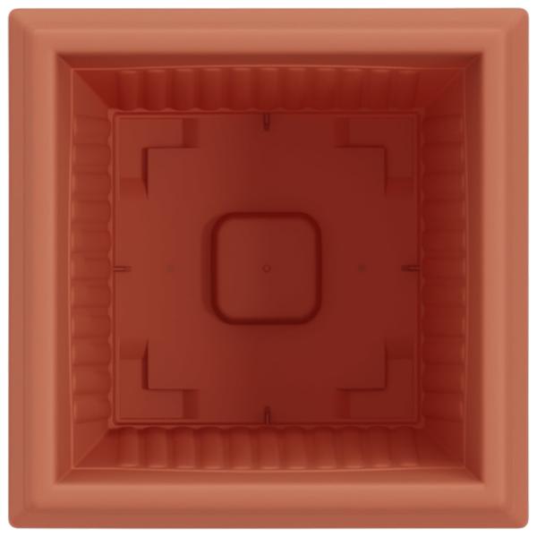 Quadratischer Blumentopf 6 pcs Ziegelrot 43 x 43 x 33,5 cm