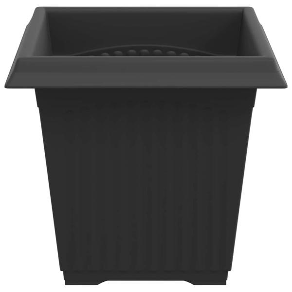 Quadratischer Blumentopf 6 pcs Schwarz 43 x 43 x 33,5 cm