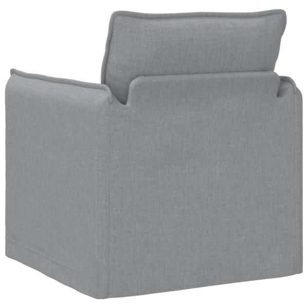 Sofa 60cm Hellgrau Metall