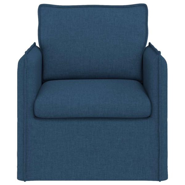 Sofa 60cm Blau Metall