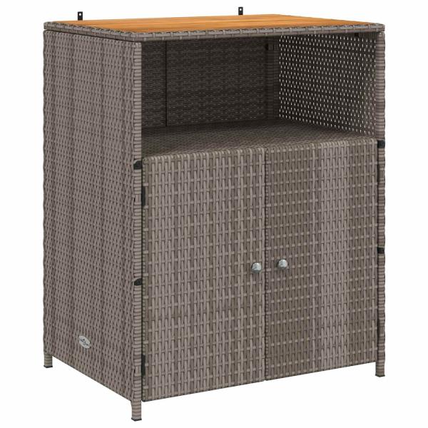Schrank mit Tür Grau 70 x 50 x 87 cm Polyester und Roly Ratten