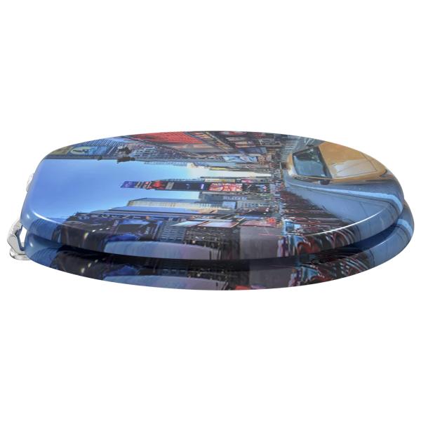 Toilettensitz Mehrfarbig 43,8 x 37,8 cm MDF-Platte