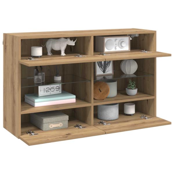 TV-Wandschrank Artisan-Eiche 98,5 x 30 x 60,5 cm Holzwerkstoff