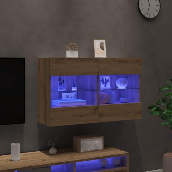 TV-Wandschrank Artisan-Eiche 98,5 x 30 x 60,5 cm Holzwerkstoff