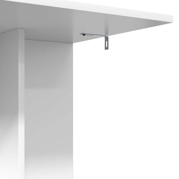 Beistelltisch Weiß 45 x 40 x 62,5 cm Holzwerkstoff