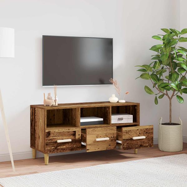 ARDEBO.de - TV-Schränk Altholz 102 x 35,5 x 50 cm Holzwerkstoff
