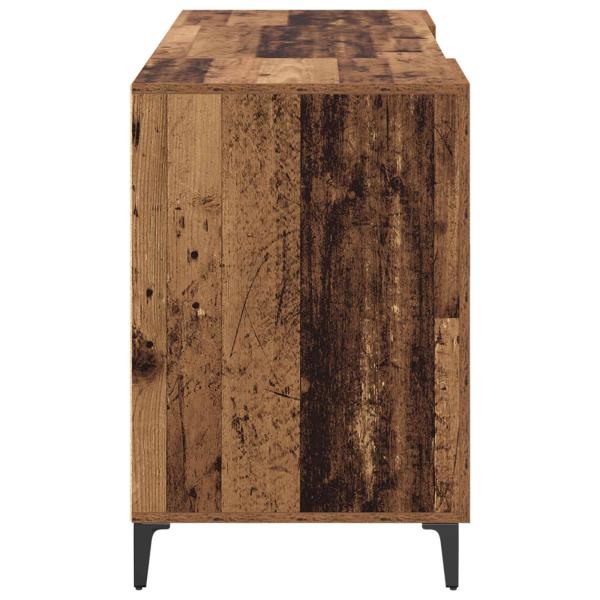 Schreibtisch mit Tür Altholz 140 x 50 x 75 cm Holzwerkstoff