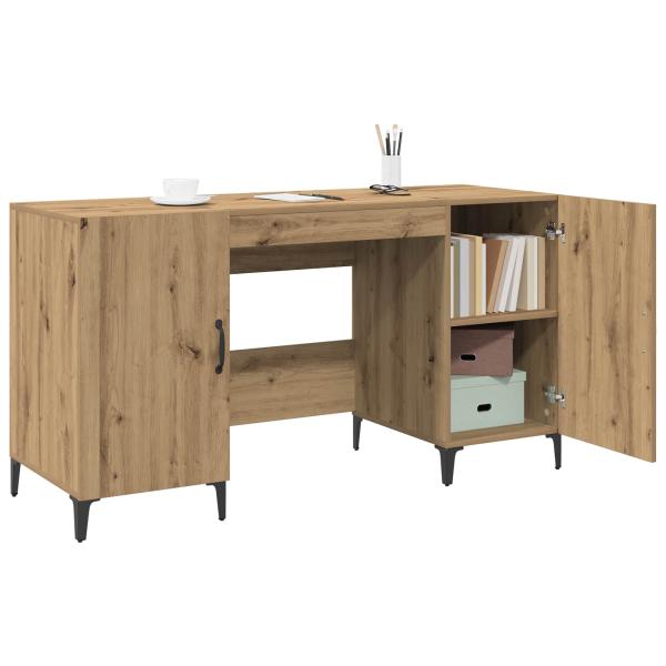 Schreibtisch Kunsthandwerk Eiche 140 x 50 x 75 cm Holzwerkstoff