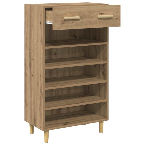 Schuhschrank Kunsthandwerk Eiche 60 x 35 x 105 cm Holzwerkstoff
