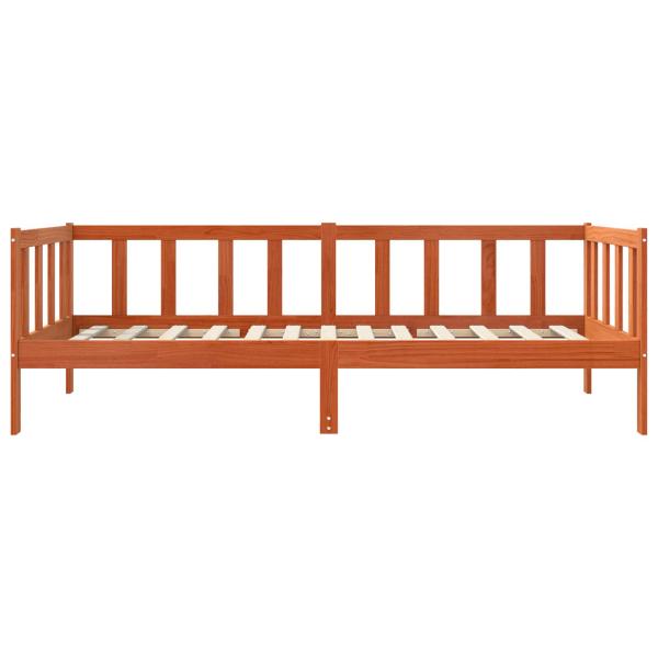 Bettrahmen Wachsbraun 80 x 200 cm Massives Kiefernholz