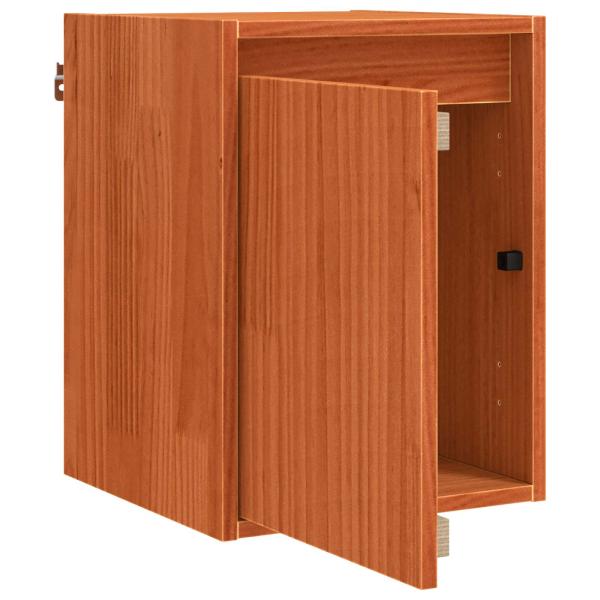 Wandschrank Wachsbraun 30 x 30 x 40 cm Massives Kiefernholz