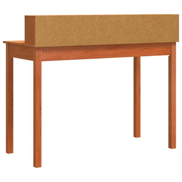 ARDEBO.de - Schreibtisch Wachsbraun 110 x 50 x 93 cm Massives Kiefernholz