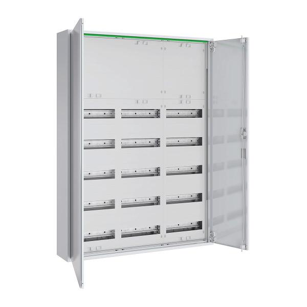 ARDEBO.de ABN Feldverteiler, AP, Tiefe 160mm, mit Volltür, 3x5-reihig (ABNRM307K02)