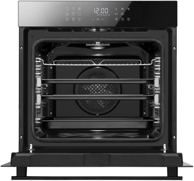 Amica EBX 944 670 S A+ Einbaubackofen, 56 cm breit, 77 L, XXL Backofen, Teleskopauszug, SteamClean, schwarz (58334)