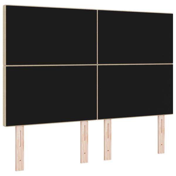 Kopfteil mit Kopfteil Hellgrün-Grau 160 cm Kunstleder