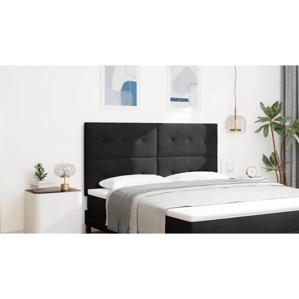 Kopfteil Schwarz 180 cm Samt