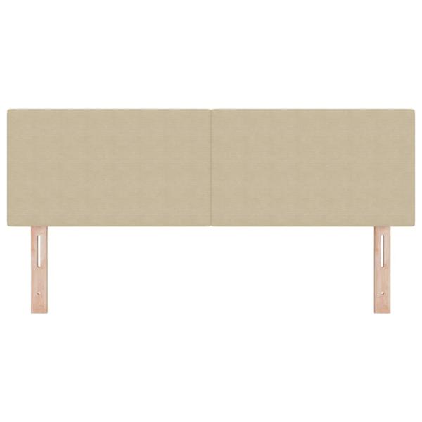 LED Kopfteil mit LED-Lichtleisten Grau-Grün 160 cm Polyester