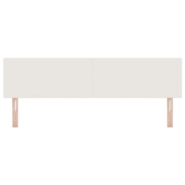 LED Kopfteil mit LED-Lichtleisten Creme 180 cm Polyester