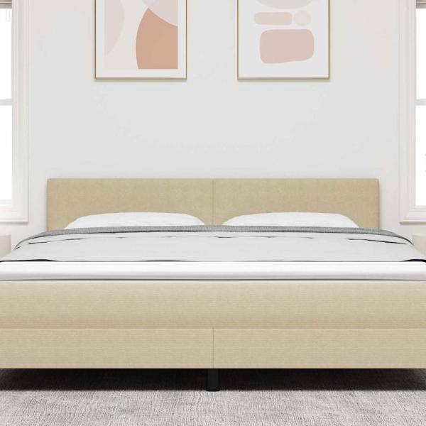 LED Kopfteil mit LED-Lichtleisten Grau-Grün 180 cm Polyester