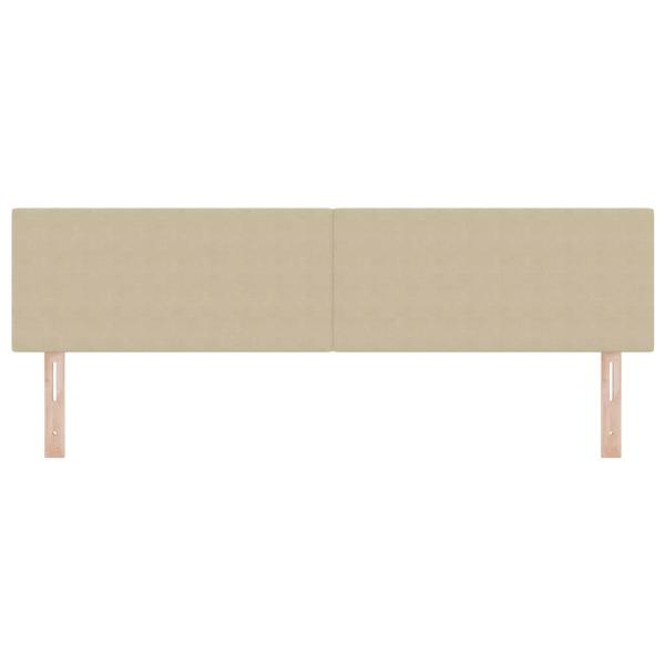 LED Kopfteil mit LED-Lichtleisten Grau-Grün 180 cm Polyester