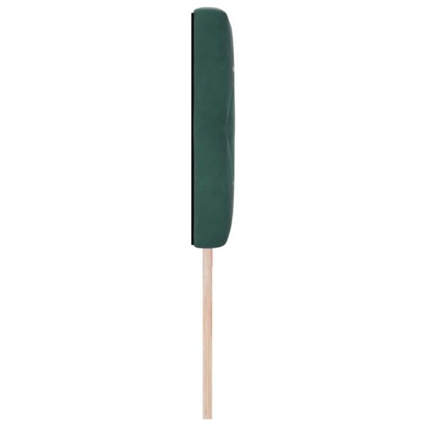 LED Kopfteil mit LED-Lichtleisten Dunkelgrün 200 cm Polyester