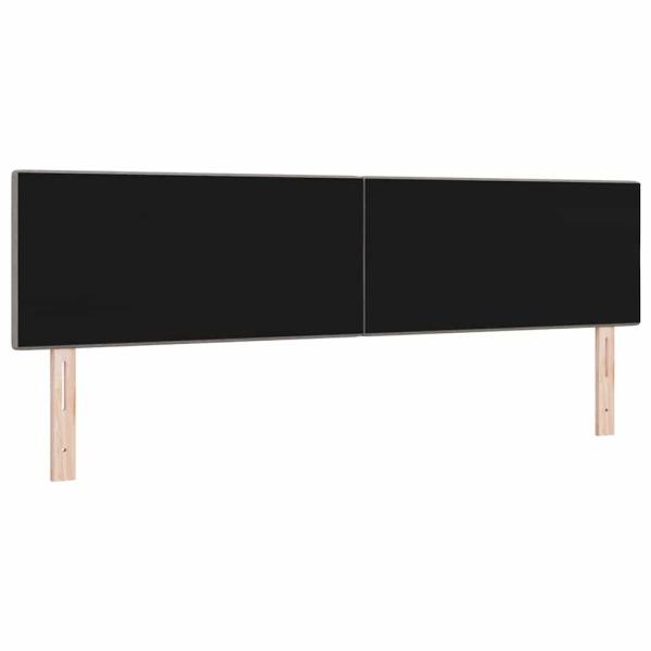 LED Kopfteil mit LED-Lichtleisten Taupe 180 cm Polyester