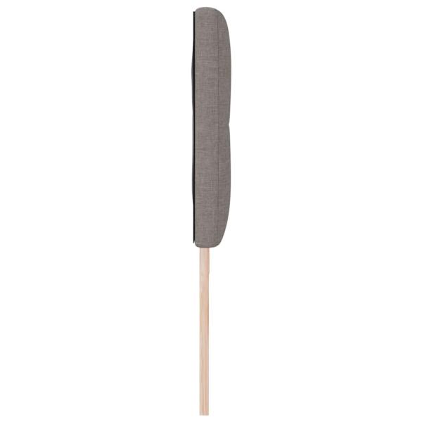 LED Kopfteil mit LED-Lichtleisten Taupe 180 cm Polyester