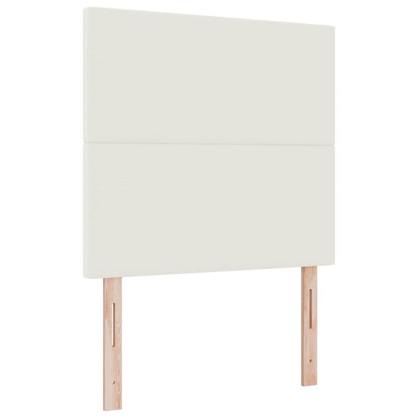 LED Kopfteil mit LED-Lichtleisten Creme 90 cm Polyester
