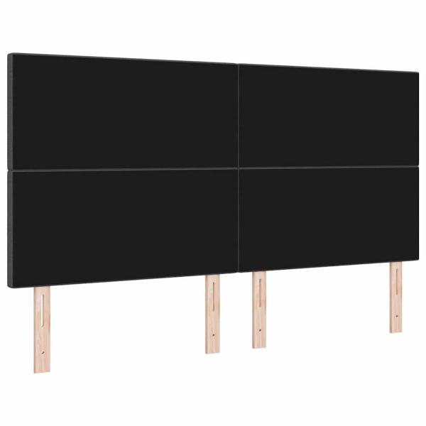 LED Kopfteil mit LED-Lichtleisten Dunkelgrau 180 cm Polyester