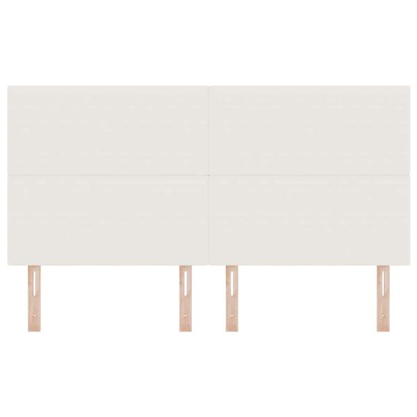 LED Kopfteil mit LED-Lichtleisten Creme 180 cm Polyester