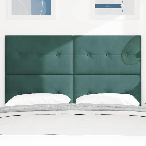 LED Kopfteil mit LED-Lichtleisten Grün 160 cm Polyester