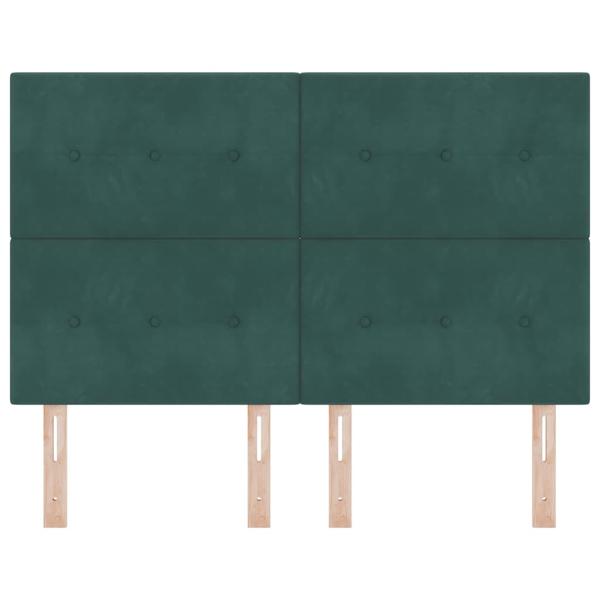 LED Kopfteil mit LED-Lichtleisten Grün 160 cm Polyester