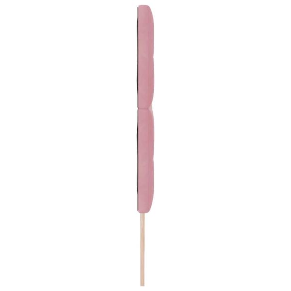 LED Kopfteil mit LED-Lichtleisten Rosa 180 cm Samt