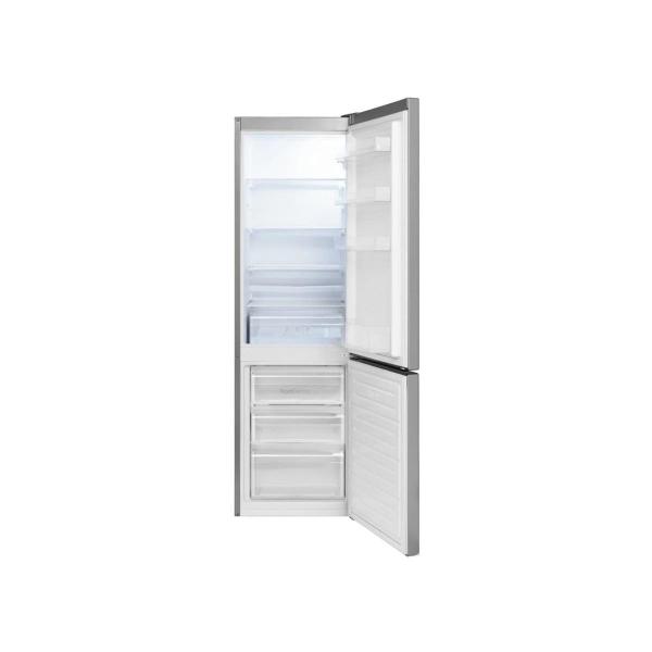 Amica KGCL 387 120 E Stand Kühl-Gefrierkombination, 54 cm breit, 268 L, FrostControl, VitControl Schublade, LED Beleuchtung, Edelstahloptik