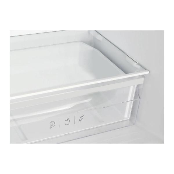 Amica KGCL 387 120 E Stand Kühl-Gefrierkombination, 54 cm breit, 268 L, FrostControl, VitControl Schublade, LED Beleuchtung, Edelstahloptik
