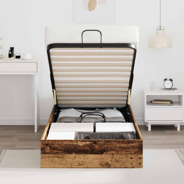 Ottoman Bettgestell Altholz 193 x 120 x 25 cm Spanplatte