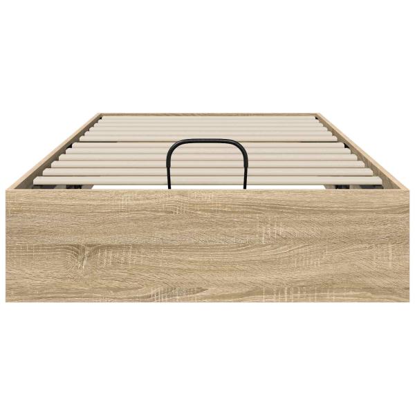 ARDEBO.de - Ottoman Bettgestell Sonoma-Eiche 193 x 120 x 25 cm Spanplatte