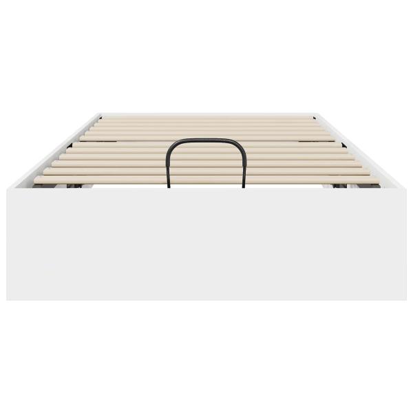 Ottoman Bettgestell Weiß 193 x 90 x 25 cm Holzwerkstoff