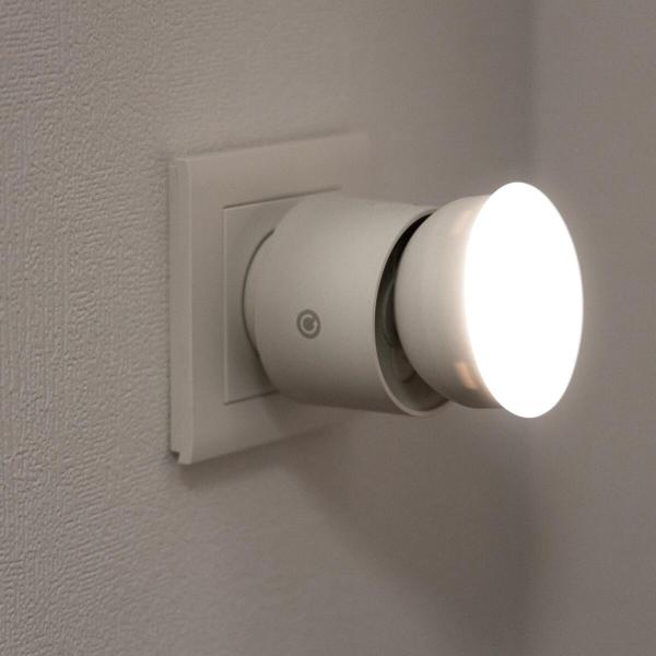 REV Steckdosenstrahler dimmbar, 10W, IP44, in 4 Stufen dimmbar 3% / 20% / 60% / 100%, weiß (2220001010)