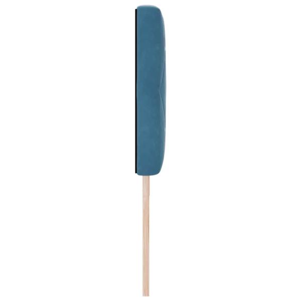 LED Kopfteil mit LED-Lichtleisten Dunkelblau 180 cm Polyester