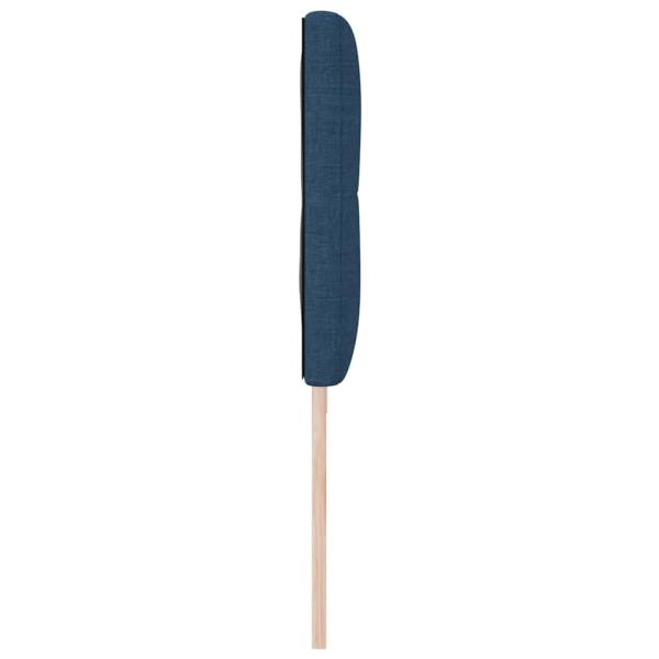 LED Kopfteil mit LED-Lichtleisten Blau 200 cm Polyester