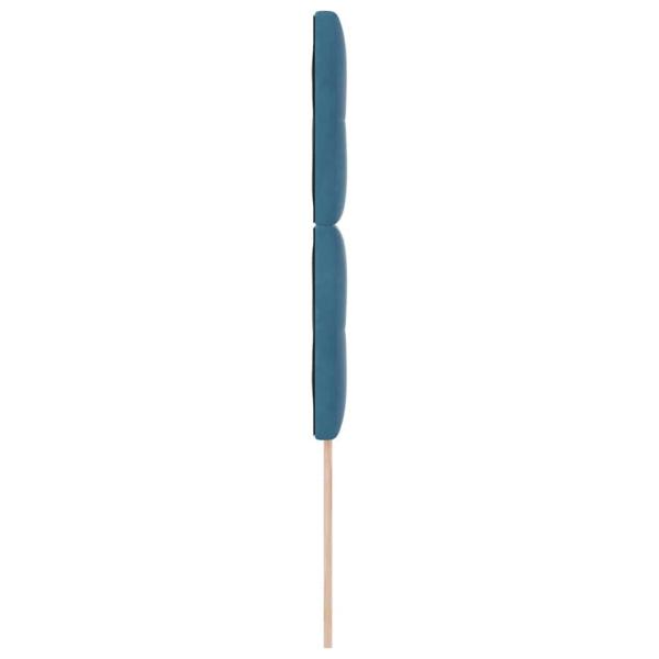 LED Kopfteil mit LED-Lichtleisten Blau 100 cm Polyester