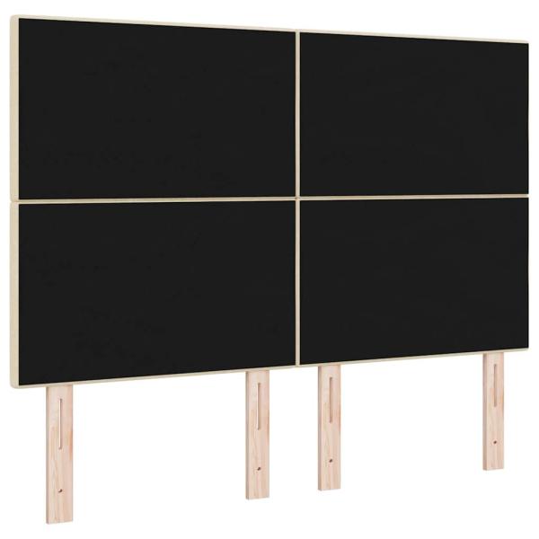 LED Kopfteil mit LED-Lichtleisten Creme 144 cm Polyester