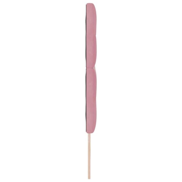 LED Kopfteil mit LED-Lichtleisten Rosa 160 cm Polyester