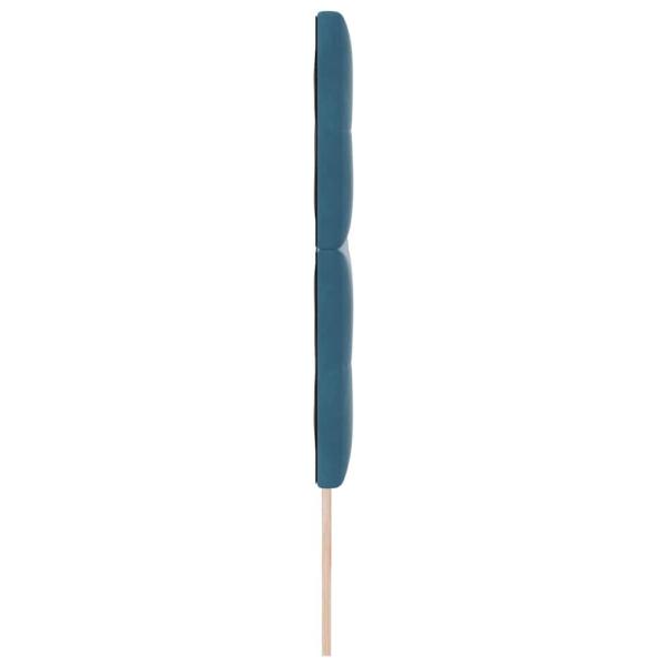 LED Kopfteil mit LED-Lichtleisten Blau 200 cm Polyester