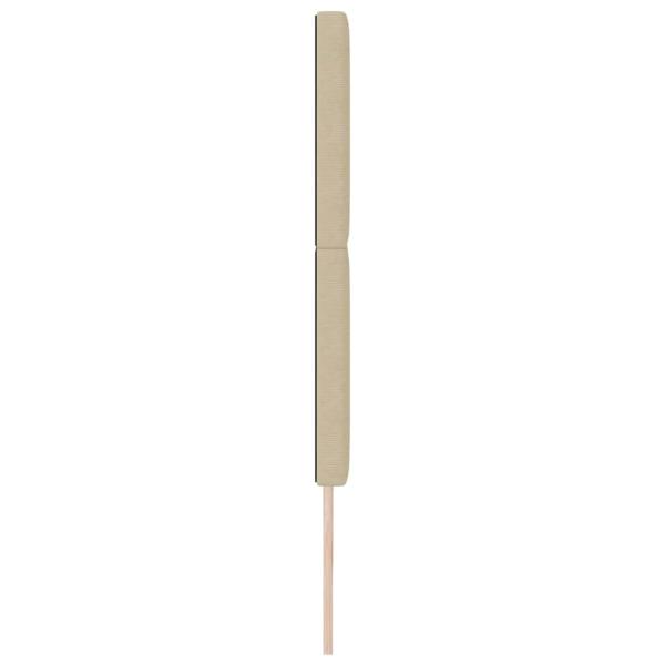 LED Kopfteil mit LED-Lichtleisten Grau-Grün 200 cm Polyester