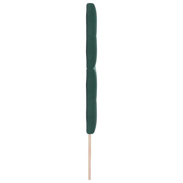 LED Kopfteil mit LED-Lichtleisten Grün 180 cm Polyester