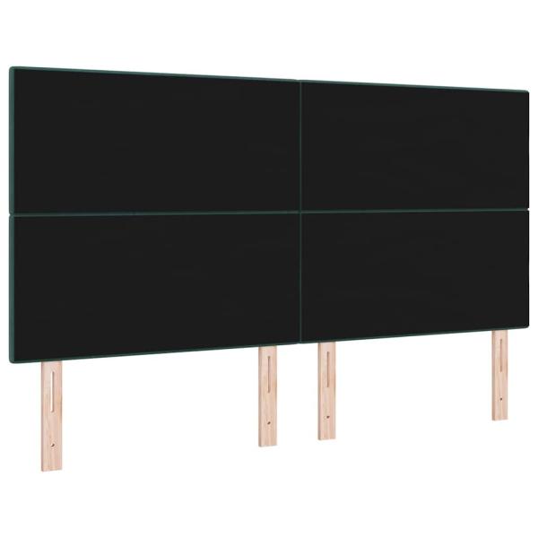 LED Kopfteil mit LED-Lichtleisten Grün 180 cm Polyester