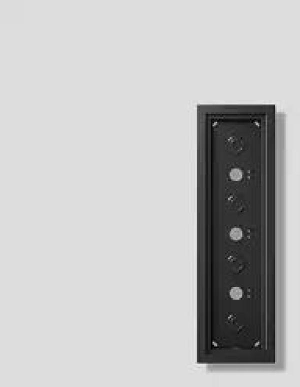 ARDEBO.de Siedle GA 612-4/1-01 DG Gehäuse-Aufputz für 4 Funktionsmodul, Dunkelgrau Glimmer (210012258-00)